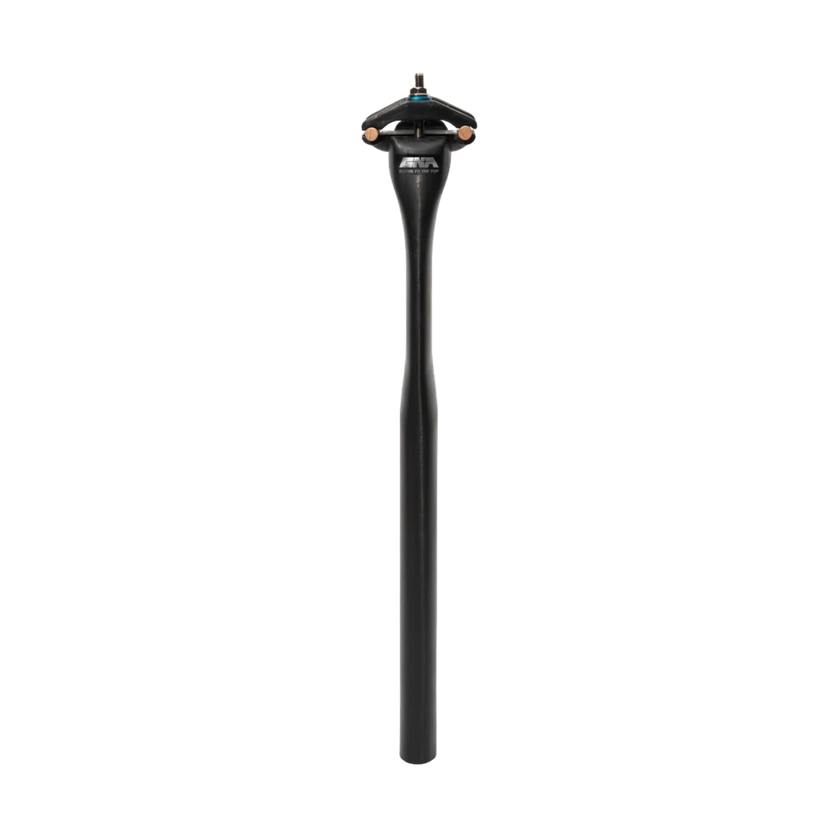 NorVelo Aero Fin lightweight black carbon fiber aerodynamic bicycle seatpost with biomimetic fin structure