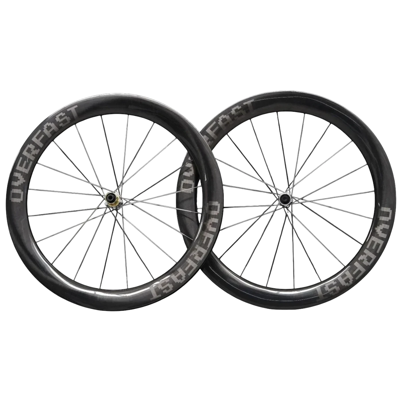 NorVelo Overfast Aerion EVO carbon road bike wheelset with deep rim profile and aerodynamic design