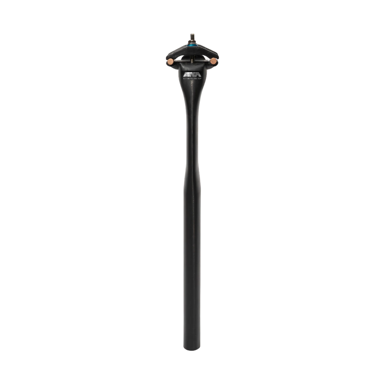 NorVelo Aero Fin lightweight black carbon fiber aerodynamic bicycle seatpost with biomimetic fin structure