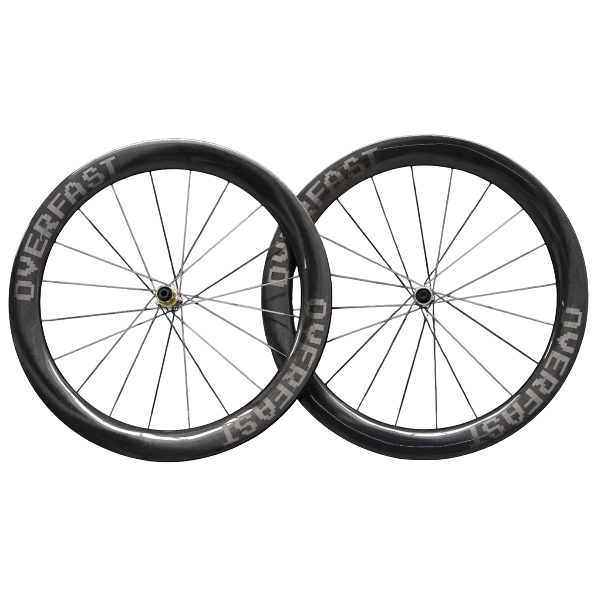 NorVelo Overfast Aerion EVO carbon road bike wheelset with deep rim profile and aerodynamic design